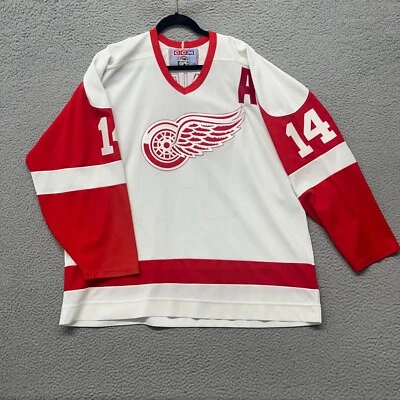 Vtg CCM Detroit Red Wings Jersey Adult XXL NHL Hockey Brendan Shanahan #14 - Image 1 of 4