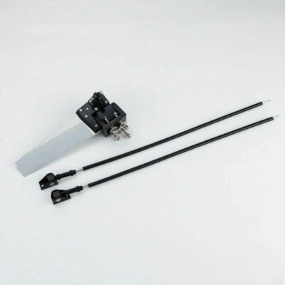 Catamarán Timón CNC Aluminio Negro 155mm Eléctrico RC Barco Foto 1 de 4