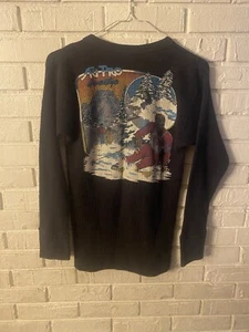 80s Vintage Hawaiian Tropic Ski Pro  Blue Thermal  Size Large - Picture 1 of 5