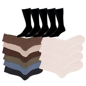 3 x Ladies / Women Premium Quality Ribbed 100% Cotton Socks - Picture 1 of 4