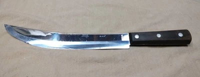 Large Vintage WR Case & Sons Knife CASE XX CHROMIUM CA 211-12 Chef Butcher Knife - Image 1 of 4