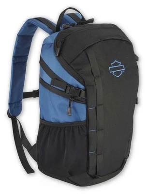 Mochila Harley-Davidson Street Cruiser repelente al agua - azul/negro Foto 1 de 3