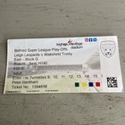 2025 LEIGH LEOPARDS V WAKEFIELD TRINITY RUGBY SUPER LEAGUE PLAY OFFS TICKET VGC
