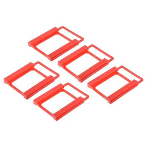 5 Pack SSD Hard Drive Bracket 2.5" to 3.5" Drive Bays Plastic Mounting Bracket - Photo 1/5