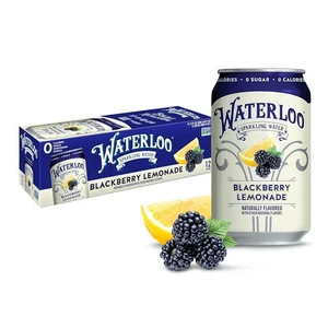 Waterloo Brombeer Limonade Sprudelwasser 12er-Packung 12 Unzen Null Zucker - Bild 1 von 3
