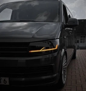 Voll Led Scheinwerfer für VW T6 Bj. 2015 bis 2019 statisch BLACK EDITION - Bild 1 von 10