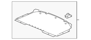 Genuine GM Front Bumper Fascia Center Air Deflector 23480702 - Picture 1 of 4