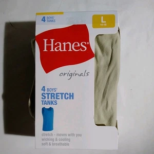 Hanes (Four) Boys Tank Tops Size XL (18) and L (16) NEW - Picture 1 of 6