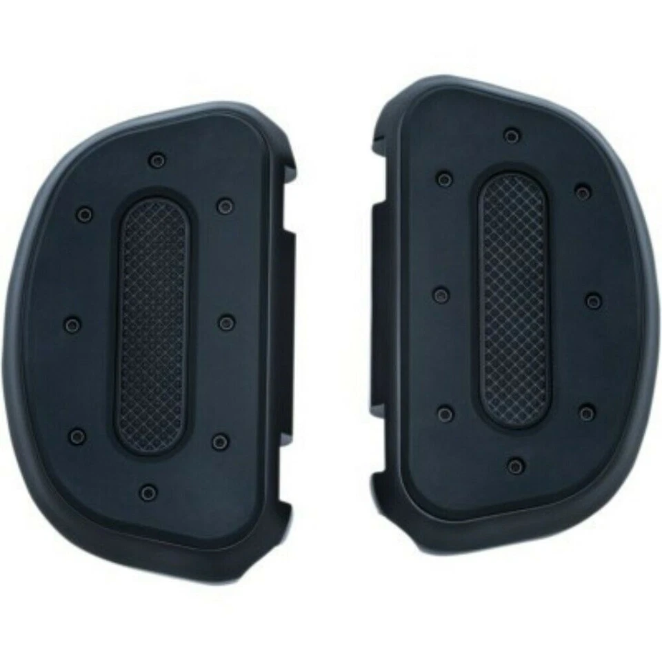 Tableros de piso de pasajeros Kuryakyn 7044 negros de la industria pesada para kits Harley Foto 1 de 1