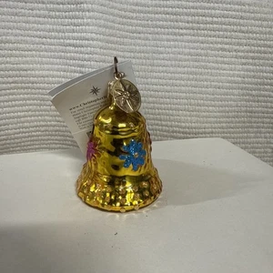 Christopher Radko Tinkle Bell Christmas Ornament New in Box Rare G - Picture 1 of 4