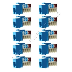 10 Cooper Blue Cat 6 Snap-In Modular Data Jacks 110 Style 8-Position RJ45 - Picture 1 of 7