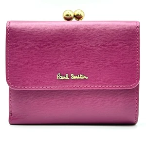 Paul Smith Womens Tri-Fold Leather Clasp Purse Card Wallet, Bordeaux // RRP £195 - Picture 1 of 7