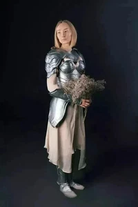 Caballero Medieval Acero Mujer Cuerpo Completo Armadura Traje Dama Coraza Fantasía Disfraz - Imagen 1 de 4