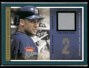 2004 Fleer Platinum #CLU-DJ Derek Jeter Clubhouse Memorabilia - Picture 1 of 2