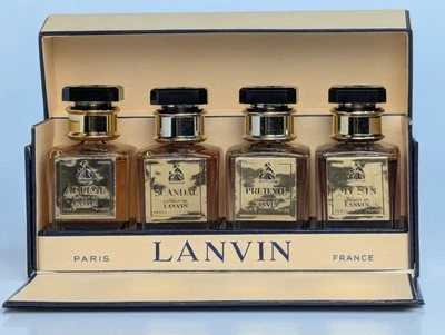 Cofre Lanvin 4 extractos - Arpège_Scandal_Prétexte_My Sin | Nunca abierto | Nuevo de Lote Antiguo Foto 1 de 4