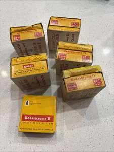 Kodachrome II Daylight Film Color 8mm roll 25ft - Lot of 6 rolls - Picture 1 of 4