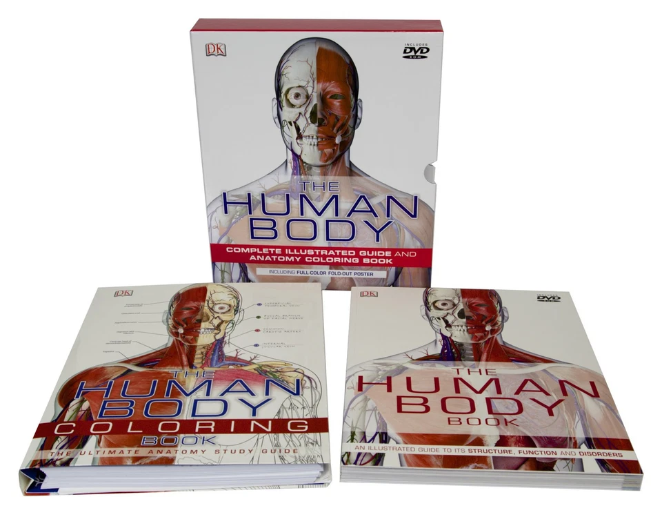 The Human Body w/DVD. Complete Illustrated Guide and Anatomy Coloring Book 2... Foto 1 de 1