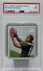 DeSean Jackson PSA 9 -2011 Topps ‘1950 Bowman Design’ -Deep Threat -Population 2 - Picture 1 of 6