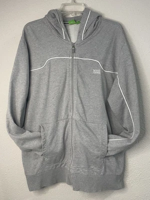 Hugo Boss Saggy Para Hombres Cremallera Completa Sudadera con Capucha Gris XXXL Chaqueta Suéter Informal Foto 1 de 4