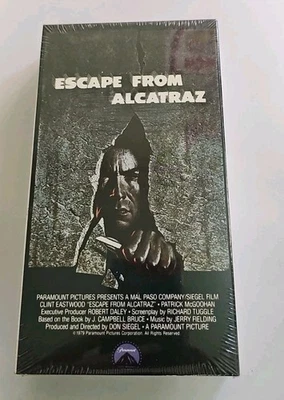 Escape From Alcatraz VHS SEALED Watermarks Paramount Clint Eastwood VTG  Foto 1 de 4