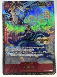 Marco OP03-013 EN ONE PIECE TCG 2023 Championship Promo-NM - Imagen 1 de 4