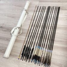 Archery Arrows and Quiver Set of 17 Black Eagle, Duralumin, Tsurune, Club Activi