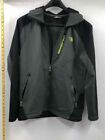 The North Face Mens Green Black Long Sleeve Hooded Windbreaker Jacket Size Large
