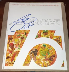 JIM PALMER ORIOLES SIGNED AUTOGRAPHED 1975 ALL STAR GAME PROGRAM BREWERS HOF 90 - Picture 1 of 2