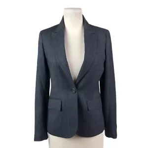 J. Blazer Crew Parke Donna XS Grigio Spina di Aringa Tweed Academia Business - Foto 1 di 8