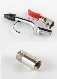 Pistola de soplado de aire con punta de goma 1/4" NPT - boquilla y punta de goma herramientas de aire latón - Imagen 1 de 1