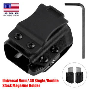IWB/OWB Magazine Holster Fit: 9mm/.40 Single Stack,Glock 43 Glock 19 19X 17 26~ - Picture 1 of 14