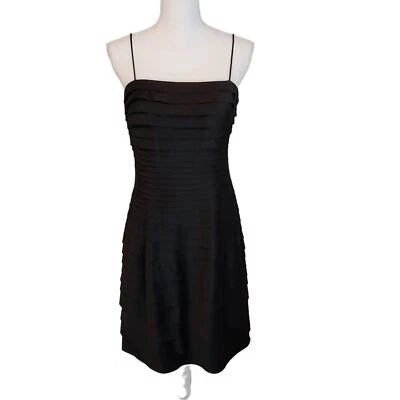 JS Collections Cocktail Dress Size 8 Petite Black 90's Y2K Whimsigoth LBD - Image 1 of 4