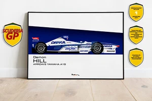 Damon Hill 1997 flechas A18 impresión F1 - Scuderia GP - Imagen 1 de 1