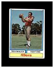 1974 Topps Football Ted Kwalick Card #78 San Francisco 49ers