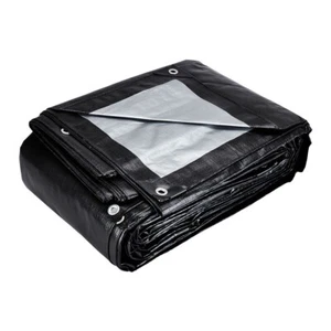 New 20 ft. x 30 ft. Silver and Black Extreme-Duty, Weather-Resistant Tarp - Picture 1 of 8