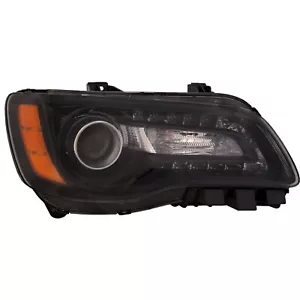Faro halógeno negro pasajero derecho Chrysler 300 12-14 CAPA - Imagen 1 de 8