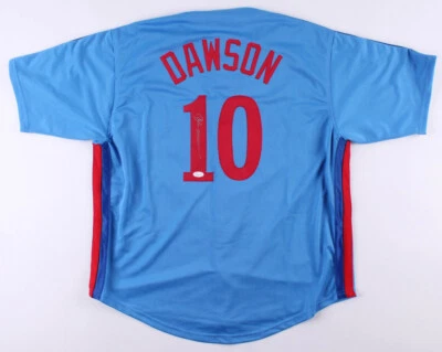 Andre Dawson Signed Montreal Expos Jersey (JSA COA) 1977 NL Rookie of the year  - Image 1 of 4