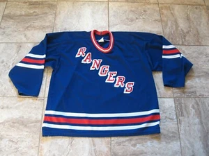 Vintage Maska New York Rangers Hockey Trikot Gr. XL blau Nr. 63 - Bild 1 von 8