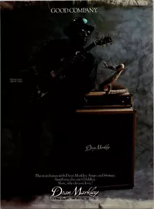 VINTAGE 1987 ELLAS MCDANIEL AKA BO DIDDLEY DEAN MARKLEY PRINT AD - Picture 1 of 1
