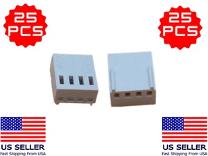 25 Pcs 4 Pin 4Pin Female Fan Connector Housing 2.54mm Pitch Head Wire Plug - Picture 1 of 1
