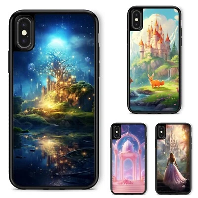 Tapa Dura Hada Artista Italiano Castillo Para iPhone SE4 16E 12 13 14 15 16 Pro Max Foto 1 de 4