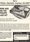 Vintage reklama inżyniera elektronicznego Philips - oryginalna 1965 - zestaw A20