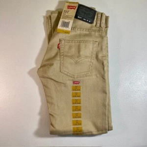 NWT Levi's 511 Slim Jeans Boys 12 Khaki Regular 26x26 - Picture 1 of 12