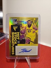 David Roddy 2022-23 Panini Flux Hot Stock RC Auto Gold /10  - Grizzlies