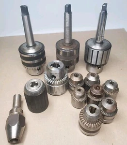 13 Piece Drill Chuck Lot Mostly Jacobs - Picture 1 of 12