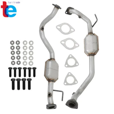 Dos convertidores catalíticos de acero aluminizado para Isuzu Rodeo 1998-2002 3,2 L Foto 1 de 4