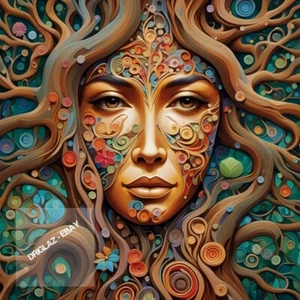 Mother Nature Tree Art Image Art Photo Art Print. Digital Tree Art Image (NEW) - Picture 1 of 3