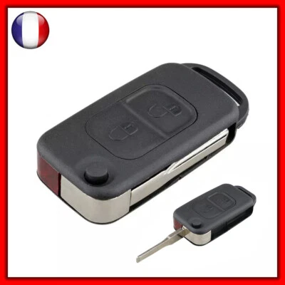 Coque Plip Clé pour MERCEDES BENZ W168 W202 W203 W210 W461 Classe A C E 2 Bouton - Image 1 of 4