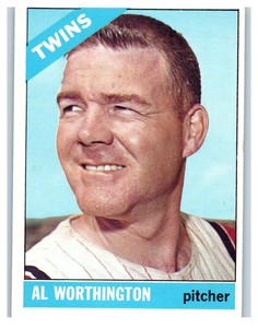 1966 Topps #181 Al Worthington EX-MT