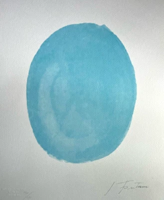 Litografía Lucio Fontana 1978 certificado de autenticidad original firmada a lápiz numerada Foto 1 de 4